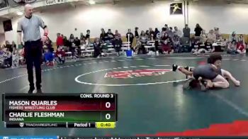 100 lbs Cons. Round 3 - Charlie Fleshman, Indiana vs Mason Quarles, Fishers Wrestling Club
