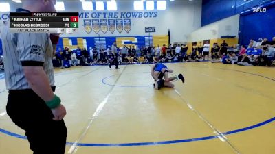 113 lbs 1st Place Match - Nathan Lyttle, Harmony vs Nicolas Degrossi, Park Vista Community