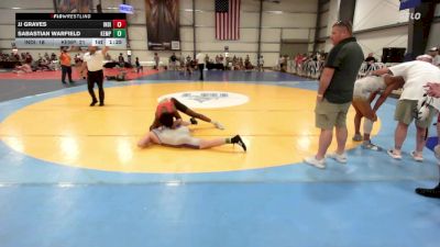 132 lbs Rr Rnd 3 - JJ Graves, Indiana Outlaws Gray vs Sabastian Warfield, Kempsville Wrestling Club