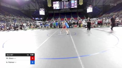 94 lbs Cons 16 #1 - Maggie Olson, Minnesota vs Addison Palmer, Arizona