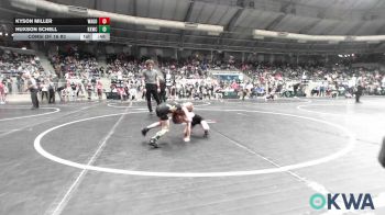 46 lbs Consi Of 16 #2 - Kyson Miller, Wagoner Takedown Club vs Huxson Schell, Keystone Kids Wrestling Club