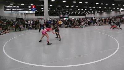 120 lbs Quarters - Roselane D. Verrett, Monticello Wrestling Club vs Ember Zupanc, Team Nazar Training Center