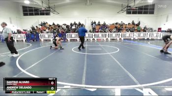 126 lbs Champ. Round 2 - Santino Alvaro, Santa Ynez vs Andrew Delgado, Stockdale