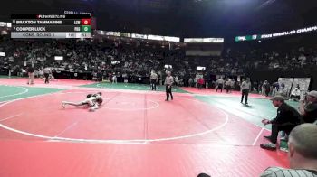 96 lbs Cons. Round 5 - Cooper Luck, PBG1 vs Braxton Tammarine, LCW3