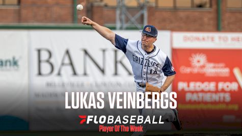 FloBaseball Player of the Week: Grizzlies' Lukas Veinbergs
