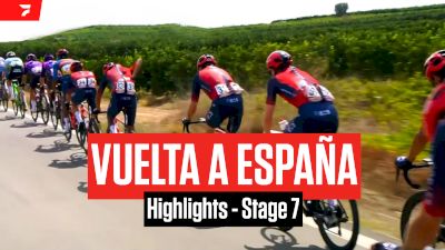 Highlights: 2023 Vuelta a España Stage 7 - Geraint Thomas, Sepp Kuss Crash