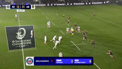 Quinn Roux Try | Bath Rugby vs Stade Rochelais