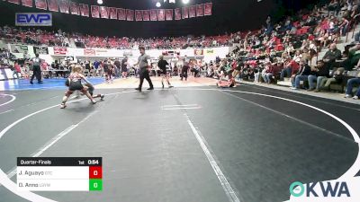 55 lbs Quarterfinal - Jonah Aguayo, Grove Takedown Club vs Oakley Anno, Locust Grove Youth Wrestling