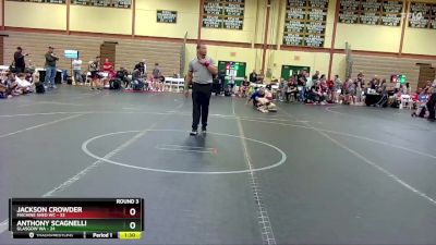 120 lbs Round 3 (6 Team) - Jackson Crowder, Machine Shed WC vs Anthony Scagnelli, Glasgow WA