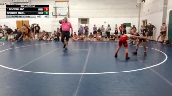 77-84 lbs Champ. Round 1 - Peyton Ladd, East Peoria River Bandits Wres vs Spencer Mool, El Paso Gridley Youth Wrestlng