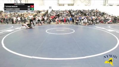 124 lbs Champ. Round 1 - Ethan Maslin, Homer Wrestling Club vs Zakariya Kumek, Buffalo Nomads Wrestling