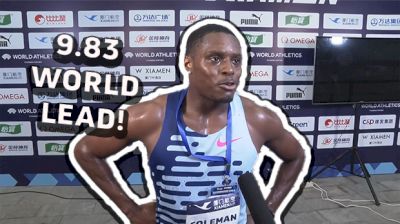 Christian Coleman Ties 100m World Lead In Xiamen