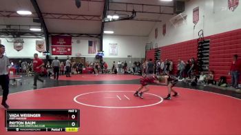 Round 2 - Payton Baum, Keokuk Kids Wrestling Club vs Vada Weisinger, Fort Madison