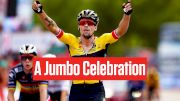 Primoz Roglic Celebrates Victory, Jumbo-Visma Vuelta a España Domination