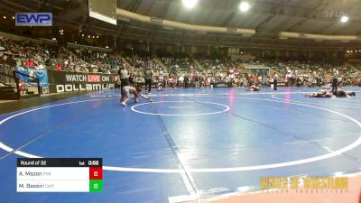 61 lbs Round Of 32 - Ashton Mazon, Prescott Valley Bighorns vs Milan Bassiri, Capital City