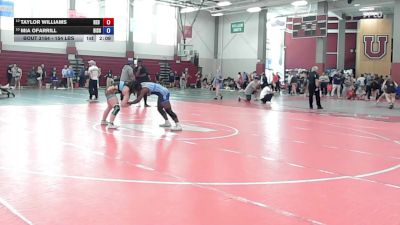 154 lbs Rr Rnd 3 - Taylor Williams, Red Lynx Wrestling Club vs Mia Ofarrill, Bishop Mccort / Rpw / Ygwc
