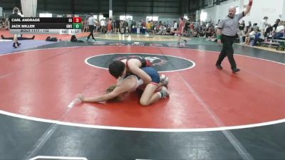 132 lbs Champ. Round 2 - Jack Miller, Grizzly Wrestling Club vs Carl Andrade, Glen Allen