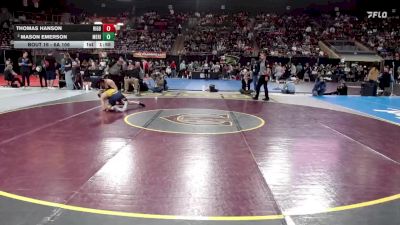 6A 106 lbs Champ. Round 1 - Thomas Hanson, Rigby vs Mason Emerson, Meridian