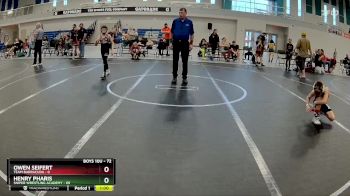 72 lbs Quarterfinal - Owen Seifert, Team Barracuda vs Henry Pharis, Sniper Wrestling Academy