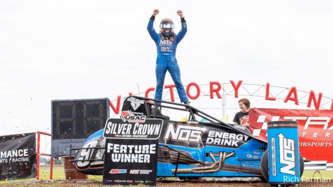 Justin Grant Stays Hot With USAC Silver Crown Win At Du Quoin