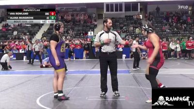 235 lbs Round 5 - Ava Rowland, Con-Kids Wrestling Club vs Alana Musgrove, Ark City