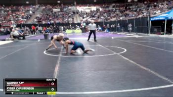 126 lbs Champ. Round 1 - Ryder Christensen, Wasatch Utah vs Wahnay Say, New Plymouth