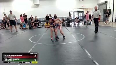 80 lbs 1st Place Match - William Singer, Unattached vs Dutch Srikachorn, Unattached