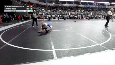 95 lbs Rr Rnd 1 - Mckena Poll-Hutchison, Sabers Wrestling vs Addison Ross, East Kansas Eagles