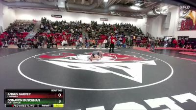 190 lbs Quarterfinal - Donavon Buschman, Fort Lupton vs Angus Garvey, Chaparral