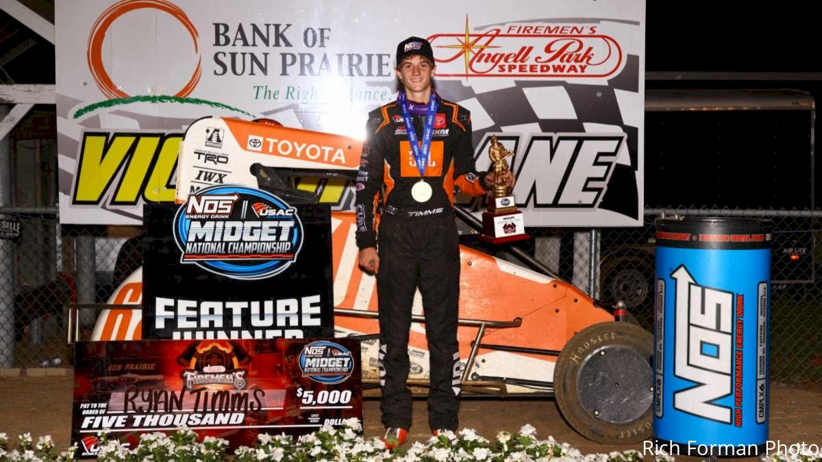 Ryan Timms Sweeps First Nights Of USAC Firemen's Nationals At Angell Park