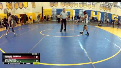 132 Gold Round 4 - Gabriel Samano, Lake Gibson vs Sam Marvel, Wellington Community Hs