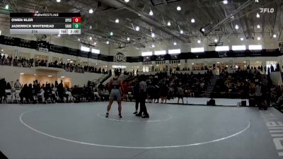 215 lbs Semis & 3rd Wb (16 Team) - Jaderrick Whitehead, Eastside Hs vs Owen Kler, St Pius X School