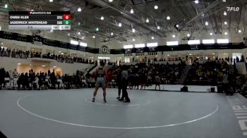 215 lbs Semis & 3rd Wb (16 Team) - Jaderrick Whitehead, Eastside Hs vs Owen Kler, St Pius X School