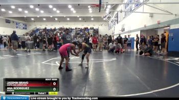 111 lbs Champ. Round 1 - Jassmin Bravo, Santa Ana Wrestling vs Ana Rodriguez, Raiders