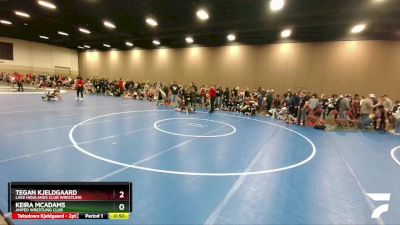 41-42 lbs 3rd Place Match - Tegan Kjeldgaard, Lake Highlands Club Wrestling vs Keira McAdams, Amped Wrestling Club