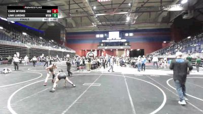 95 lbs Final - Cade Myers, Green River Grapplers vs Link Luedke, Wyoming Underground
