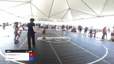 116 lbs Rr Rnd 4 - Alana Thompson, War Room Grappling vs Sarah Pineda, Threshold WC