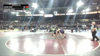 215 lbs Cons. Round 2 - Benjamin Seely, Crook County vs Jacob Louis, Lewiston