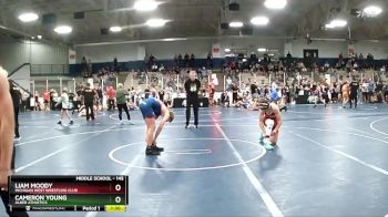 145 lbs Champ. Round 1 - Liam Moody, Michigan West Wrestling Club vs Cameron Young, Alber Athletics