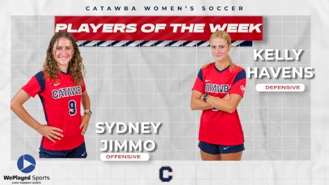 Catawba Sweeps The SAC Women's Soccer Players of the Week Awards