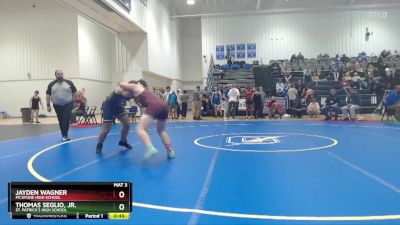 190 lbs Cons. Round 2 - Jayden Wagner, Picayune High School vs Thomas Seglio, Jr., St. Patrick`s High School