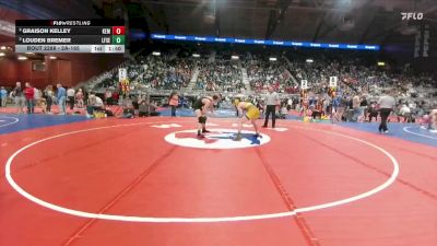 2A-165 lbs Semifinal - Louden Bremer, Lingle-Ft. Laramie/Southeast vs Graison Kelley, Kemmerer