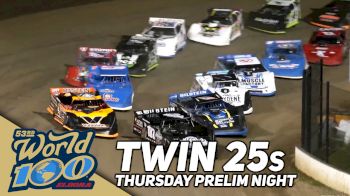 Twin 25s Highlights | 2023 World 100 Thursday Prelim at Eldora Speedway