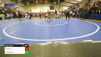 52 lbs Semifinal - Samuel Voss, Skiatook Youth Wrestling vs Lucas Morgan, Berryhill Wrestling Club