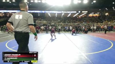 165 2A Quarterfinal - Ty Rodriguez, Brandon vs Jovany Franklin, Miami Norland Senior