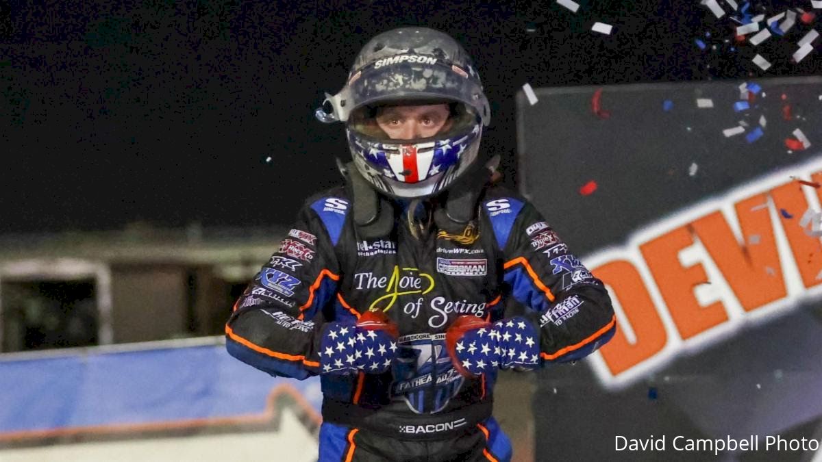 Brady Bacon Moves To Second All Time In USAC Sprint Win At Devil's Bowl