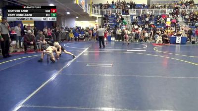 94 lbs Round Of 16 - Brayden Bard, Chartiers-Houston vs Cody Heidelbach, Belle Vernon