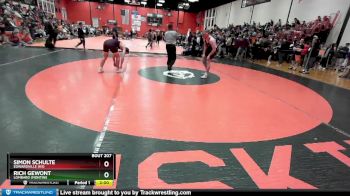 190 lbs Cons. Round 2 - Simon Schulte, EDWARDVILLE (HS) vs Rich Gewont, Lombard (MONTINI)