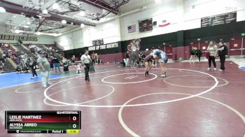 190 lbs Quarterfinal - Alyssa Abreo, Silverado vs Leslie Martinez, Adelanto