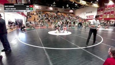 100 lbs Champ. Round 1 - Riley Meyer, Kemmerer vs Maci Grimm, Central